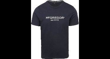 McGregor Essential T-Shirt Logo Donkerblauw (navy) - Maat M - Heren