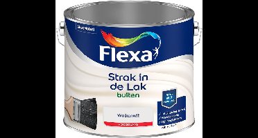 Flexa - Strak in de Lak Buitenlak Hoogglans - Wolkenwit - Mengverf - 2.5 L