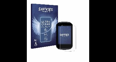 Savvies - Screenprotector voor Garmin Edge 550 - Folie Beschermfolie transparant 6 Stuks