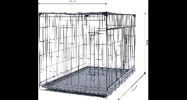 Bench Maison met schuifdeur - 122 cm