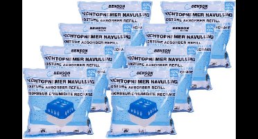 Benson Vochtopnemer navulling - 400 gram - 8 stuks - langdurige werking