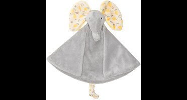 Happy Horse Olifant Emmett Knuffeldoek 26 cm - Grijs/Geel - Baby cadeau