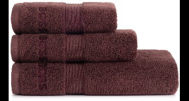 Hugo Boss Loft handdoek bordeaux rumba 70/140