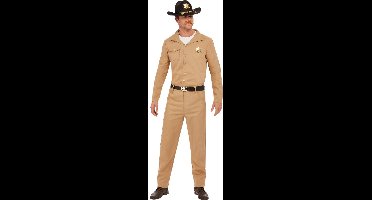 Smiffys - 80s Sheriff Kostuum - XL - Beige