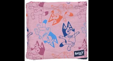 Bluey Colsjaal Roze – Kindercolsjaal met Silhouet Design – Fleecevoering – 3-6 Jaar