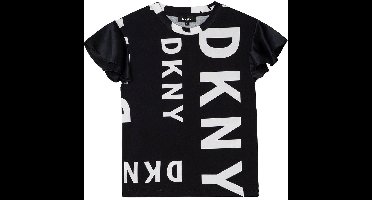 Dkny D35r73-m41 T-shirt Met Korte Mouwen Zwart 14 Years Meisjes