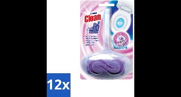 12 x At Home - Clean - Toiletblok - 3in1 Active - Lavender Power - Neutraliseert & Reinigt - 1 Blok - Toiletblok - Toilet Reinigen - Toilet Frisheid - Toilet Geuren Neutraliseren - Toilet Hygiëne
