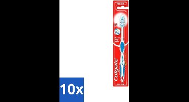 10 x Colgate - Tandenborstel - Classic Deep Clean Medium - 1 Tandenborstel - Tandenborstel - Mondgezondheid - Tandenborstel Reiniging - Tandplak Verwijderen - Etensresten Verwijderen