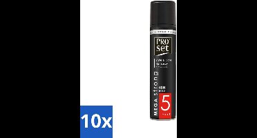 10 x Proset - Haarspray - Mega Strong - 48 uur Werking - 300 ml - Haarspray - 48 Uur Hold - Mega Strong - Volume - Gezond Haar