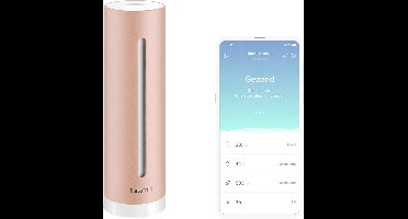 Netatmo Slimme Indoor Luchtkwaliteitsmeter - CO2 Meter - Hygrometer - Werkt met Google Home, Alexa & Apple Homekit