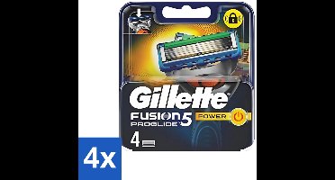 4 x Gillette - Fusion 5 ProGlide Power - Precisie en comfort - 4 Navulscheermesjes - Scheermesjes - Scheren - Scheren Mesjes - Scheren Voor Mannen - Scheren Comfort