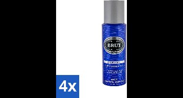 4 x Brut - Deodorant - Spray - Oceans - Fris & maritiem aroma - 200ml - Deodorant Spray - Fris - Maritiem - Aquatisch - Zweetbevochtiging