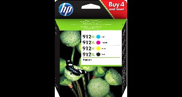 HP 912 XL - Inktcartridge - Origineel - Hoge capaciteit - Kleur & Zwart