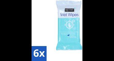 6 x Sence - Vochtige Doekjes - Hersluitbare Verpakking - 15 Doekjes - Vochtige Doekjes - Reinigingsdoekjes - Gezichtsdoekjes - Handdoekjes - Hersluitbare Verpakking
