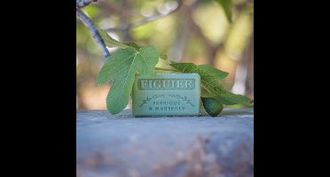 4x Savon de Marseille vijg - biologische franse zeep - frisse geuren - blokzeep - soap bar - Savon - kariteboter