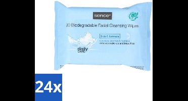 24 x Sence - Normale Huid - Gezichtsreinigingsdoekjes - Mild Reinigend - 20 Doekjes - Gezichtsreinigingsdoekjes - Normale Huid - Reinigingsdoekje - Huid Reinigen - Make-up Verwijderen