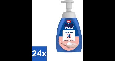 24 x Blue Wonder - Handzeep - Hygiënisch & Verzorgend - 225 ml - Hygiëne - Handzeep - Antibacteriële Handzeep - Schuimende Mousse - Handhygiëne
