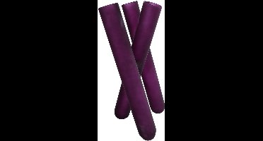 Vaas Triple Tube XL decoratie paars glas 35x18x14cm multicolor.