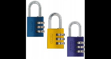 Abus Cijfer Hangslot Beugel 30mm - 3 Kleuren