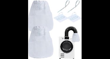 Pluisvanger voor wasmachines en wasdroger - 2-delige set met nylon en katoen, ideaal voor huisdieren