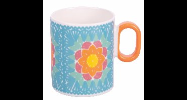 Set van 2 porseleinen kopjes - New Bone China - gesorteerd