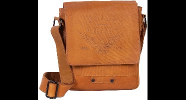 MUSTANG Leren schoudertas Valencia Assis Shoulderbag Cognac Lichtbruin