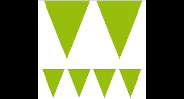 Folat - Mini vlaggenlijn lime groen 3 meter