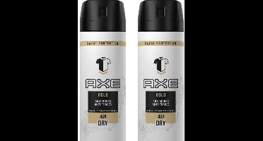 AXE Gold Dry Deodorant / Anti-Transpirant Spray - DUOPAK 2 x 150 ml