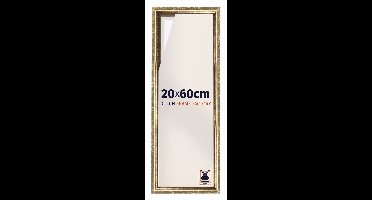 Baklijst 20x60 cm - Goud Antiek - Geschikt voor Canvasdoek - MDF Baklijst Lausanne