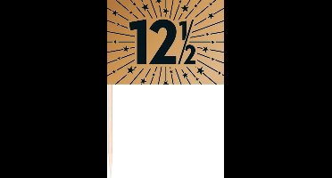 100 Vlagprikkers koper 12,5 jaar jubileum - Signature Years - Hapjes Cocktailprikkers Tapas Prikkers Feestje