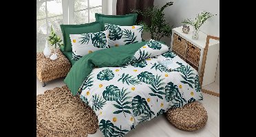 Asir dubbele dekbedovertrekset - groen-wit