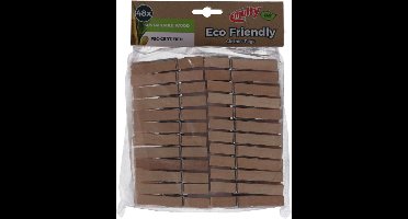 Multy houten wasknijpers - 48 stuks - hout - set van 48