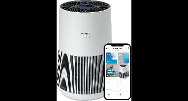 Winix T500 Wifi - Slimme Luchtreiniger met vervangbaar 3-in-1 Hepa filter + PlasmaWave Technologie - cadr 250m³ p/u en tot 50m² - Getest en Gecertificeerd op Hooikoorts, Allergie en Fijnstof - Winix Smart App, Google Assistant, Amazon Alexa