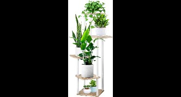 Plantentafel - Plantenrek Buiten - Plantensteun - Plantenstandaard - Hout