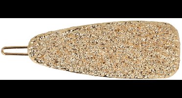 Haarsoires Haarspeld Haarclip 6cm - Druppel Vorm - Geribbeld - Goud - Hair Clip - Decoratieve Haaraccessoire