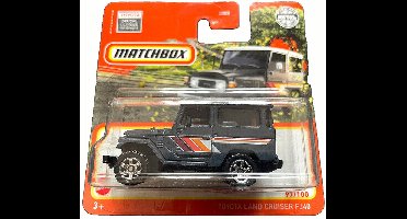 MATCHBOX TOYOTA LAND CRUISER FJ40 OLD GREY 1:64 97/100 SHORT CARD METAL