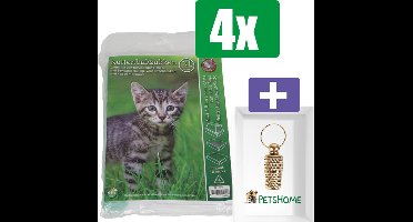 Boon kattenbakzak wit L, pak a 10 stuks - 4 Stuks - Inclusief PetsHome Goudkleurige Adreskoker