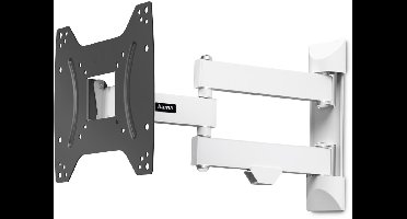 Hama tv beugel - Draai en kantelbaar - 19" - 48" - max 20kg - VESA 200x200 - Wit