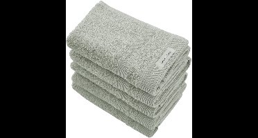 Linden&Green - Handdoeken - 5 delig - 5 Handdoeken 50x100 cm - 100% Katoen - Groene Handdoek - Handdoeken katoen- Pale Olive