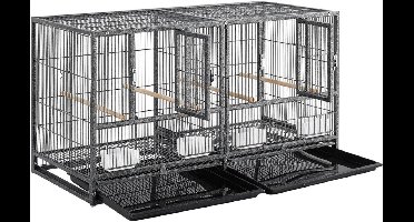 DailySupplies® Vogelkooi - Papegaaienkooi - Vogelkooien voor Binnen - Zwart
