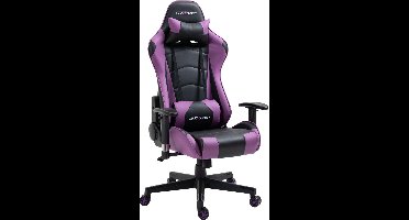 GTRacer Pro - Game Stoel - Gaming Stoel - Ergonomische Bureaustoel - Gamestoel - Verstelbaar - Gaming Chair - Zwart / Paars