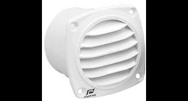 Ventilatierooster wit 82 x 84 met flens