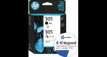 HP 305 - Inktcartridge - Origineel - Kleur en Zwart + Instant Ink tegoed