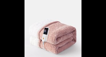 Fleece Blanket - Soft Plaid - Heated Blanket - {130x160 CM} - Roze