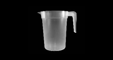 BIER PITCHER/SCHENKKAN 1 L. (3 STUKS) HERBRUIKBAAR.