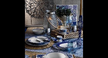 Asir - Dinerset - 24-delig - Marineblauw