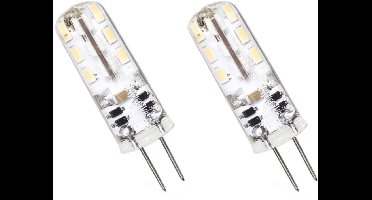 Spectrum LED Insteeklampje G4 1.5W - 12V - 95 Lumen - 3000K Warm wit - Gezellig licht - Energiezuinig - 2 stuks