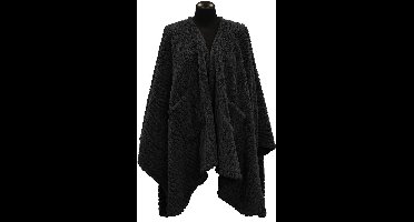 Unique Living - Omslagplaid Clio 148x160cm - Black