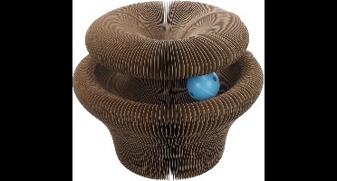 Flamingo kattenspeelgoed Krabspeelgoed Cama – Vormbaar kartonnen speelgoed met magneet en belletje