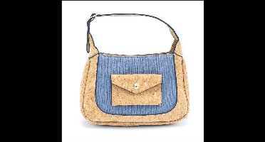 green-goose® Kurk Schoudertasje Regenboog | 20x13x4 cm | Duurzaam Biologisch Afbreekbaar | Handgemaakt in Portugal